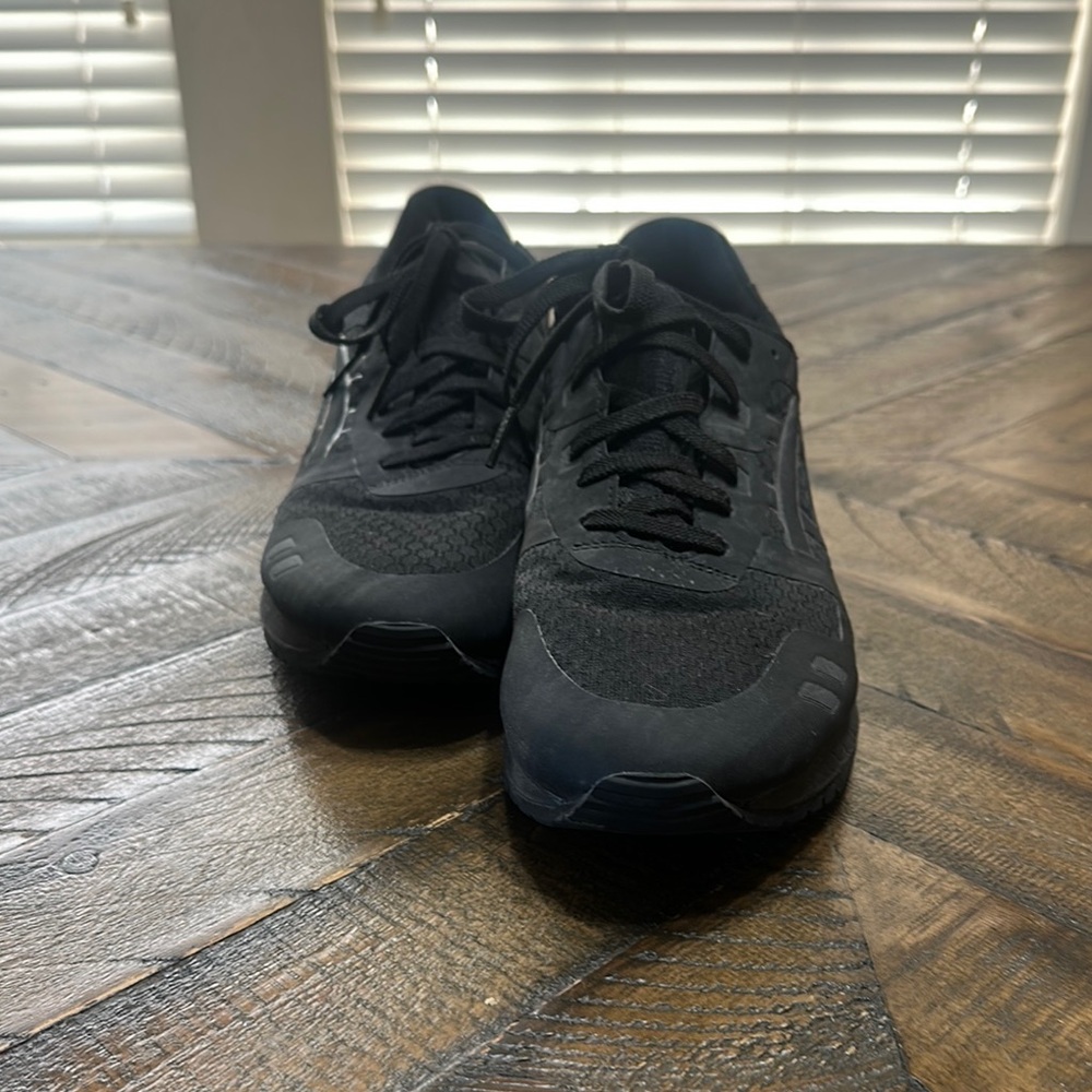 Asics Black Athletic Shoes with Cushioned Midsole